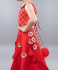 Red  And Gold Ghaghra Choli