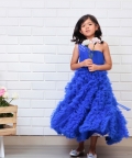 Tiny Tots Gown In Royal Blue