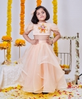 Peach Durga Maa Set