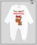 Persoalised My First Christmas Reindeer Romper
