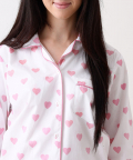 Personalised Hearts Pajama Set For Women