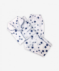 Personalised Navy Stars Pajama Set For Men