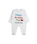 Personlised Happy Birthday Papa Romper
