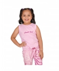 Planet First Slogan Vest with Tie-up, Pink