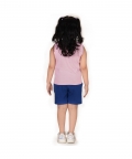 Planet First Slogan Vest with Tie-up, Pink