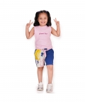 Planet First Slogan Vest with Tie-up, Pink