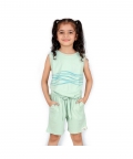 Planet First Unisex Shorts, Aqua Blue