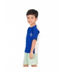 Planet First Unisex Shorts, Aqua Blue