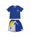 Be-Reefliable T-Shirt with matching Shorts Unisex Set, Blue