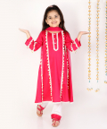 Pink Shell Aline Kurta Set