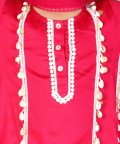 Pink Shell Aline Kurta Set