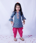 Blue Ambi Print Kurta Set