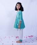  Green Angrakha Kurta Set
