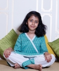  Green Angrakha Kurta Set
