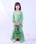 Green Georgette Kurta Garara Set 