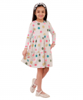 Polka Dot Printed Tier Dress