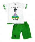 Pop It White & Green Printed Co-Ord Set