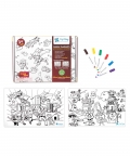 Pepplay Doodle Placemats Superheroes & Monsters 