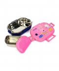Pink Color Peppa Pig Theme Kids Lunch Box Happy Bite 750Ml