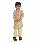 Small Geometric Floral Green Kurta Set