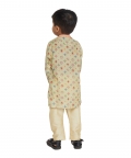Small Geometric Floral Green Kurta Set