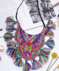 Amritsar Multi Colour Embroidered Necklace