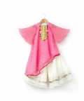 Pink High-Low Kurta Set