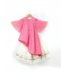 Pink High-Low Kurta Set