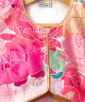 Pink Flower Printed Lehenga Set