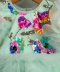 Sea Green Sequin Dress