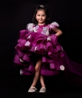 Violet Star Seashell High-Low