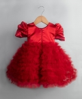 Bow Hand Embroidery Frock