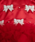 Bow Hand Embroidery Frock