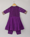 Purple Embroidered Anarkali