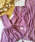 Purple Sharara Set