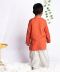 Bandhani Printed Taari Kurta
