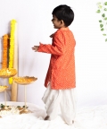 Bandhani Printed Taari Kurta