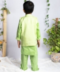Enchanted Multicolor Beads Jacket With Kurta Set