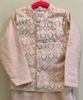 Digital Printed Resham Nehru Jacket Et