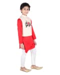 Unsymetrical Kurta With Elephant Embroidery Jacket