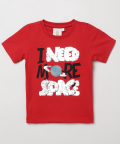 Red Embellished T-Shirt