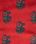 Red Hand Block Printed Kurta Set