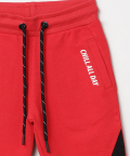 Red Printed Joggers