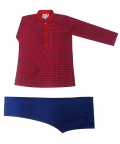Red Printed Kurta