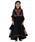 Resham Embroidery Anarkali with Churidar & Dupatta