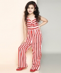 Off Shoulder Sleeve Less Printed Full Length Jumpsuit
