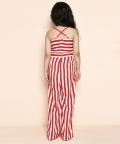 Off Shoulder Sleeve Less Printed Full Length Jumpsuit