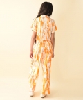 Coller Neck Half Sleeve Full Length Co-Ord Sets