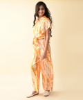 Coller Neck Half Sleeve Full Length Co-Ord Sets