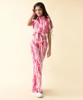 Coller Neck Half Sleeve Full Length Co-Ord Sets